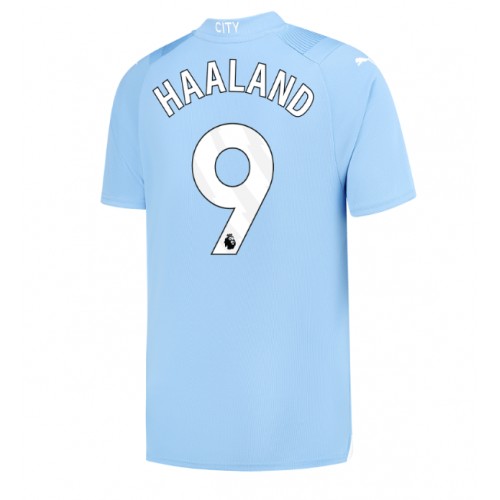 Manchester City Erling Haaland #9 Kotipaita 2023-24 Lyhythihainen